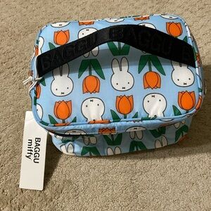 NWT Baggu Puffy Lunch Bag - Miffy Tulip